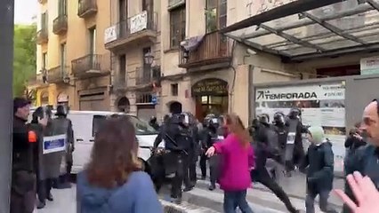 Més càrregues dels Mossos a l'Antiga Massana