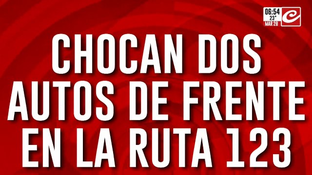Brutal accidente en la ruta 123: hay varios heridos graves