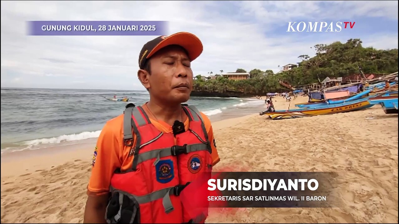 Rombongan Pelajar dari Mojokerto Terseret Ombak di Pantai Drini Gunungkidul, Begini Kondisinya