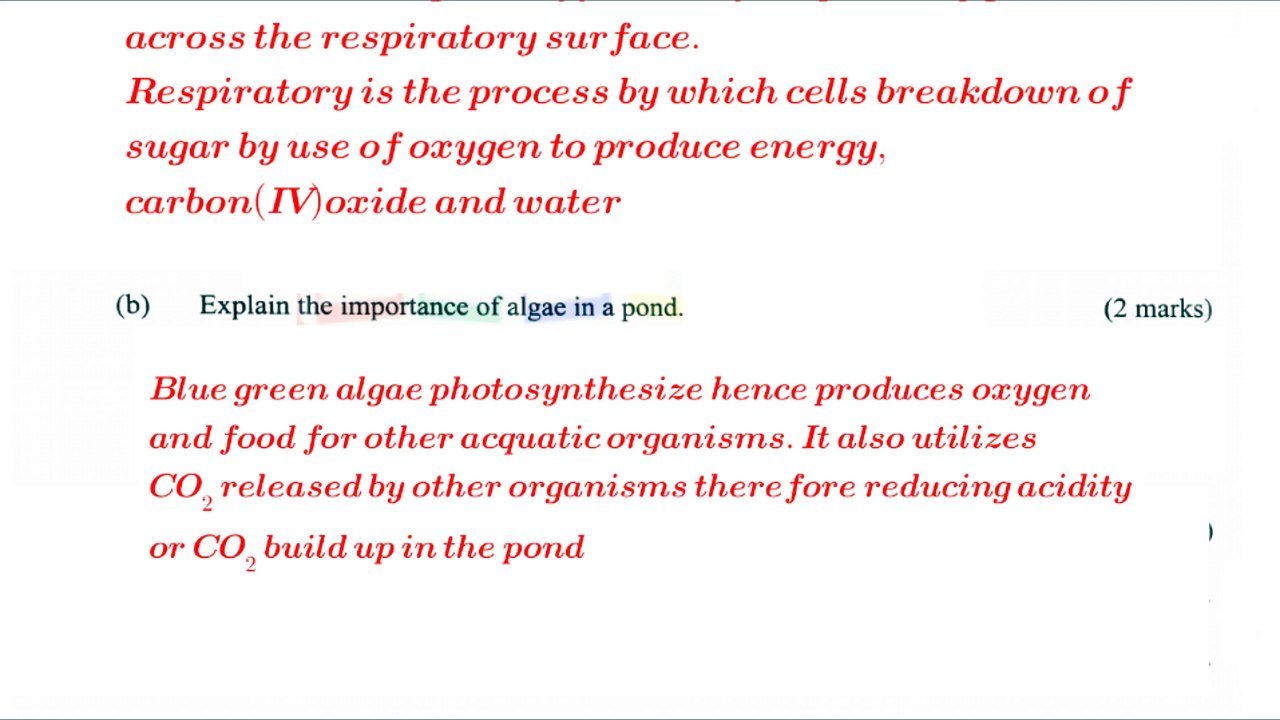 KCSE 2021 Biology #Biology paper 1 #questions and answers #revision #marking scheme #exams