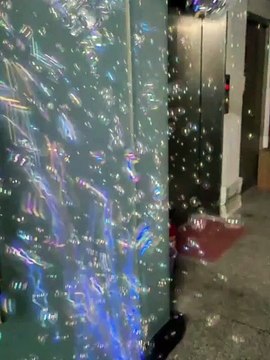 Automatic Bubble Gun Toy, LED Light, Handheld Magic Blaster, Plastic, 10-Hole, for Ages 3-12, Ideal for Parties & Gifts, No Bubble Solution or Batteries Required