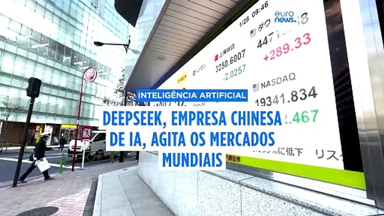 DeepSeek agita mercados mundiais com a queda das ações da Nvidia