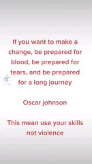 If you want to change, prepare for blood, prepare for tears, and prepare for a long journey