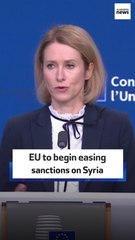 EU to begin easing sanctions on Syria