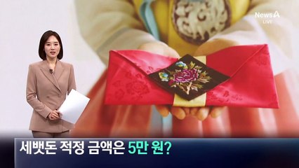 세뱃돈 적정 금액은 5만 원?