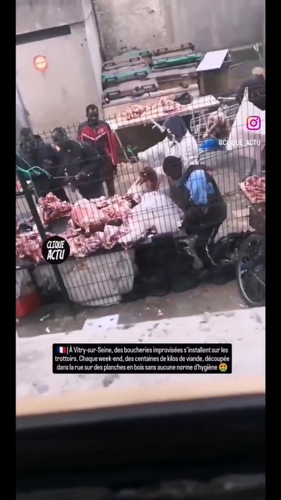 Viande découpée et vendue sur le trottoir : une boucherie clandestine cartonne à Vitry