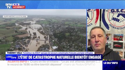 Inondations: "Il faut être patient", assure Thierry Velu (fondateur du groupe de secours catastrophe français)