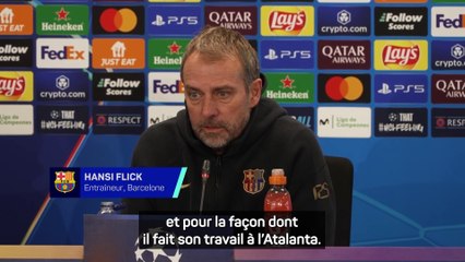 Flick : "J'ai le plus grand respect pour Gasperini"