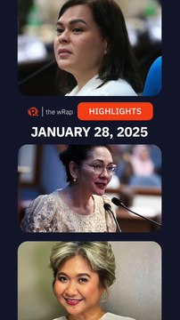 Today’s headlines: Sara Duterte, Risa Hontiveros, Eugene Domingo | The wRap | January 28, 2025