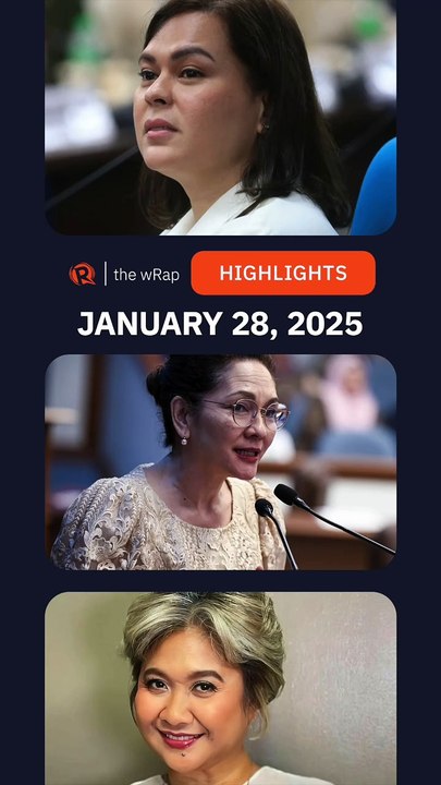 Today’s headlines: Sara Duterte, Risa Hontiveros, Eugene Domingo | The wRap | January 28, 2025