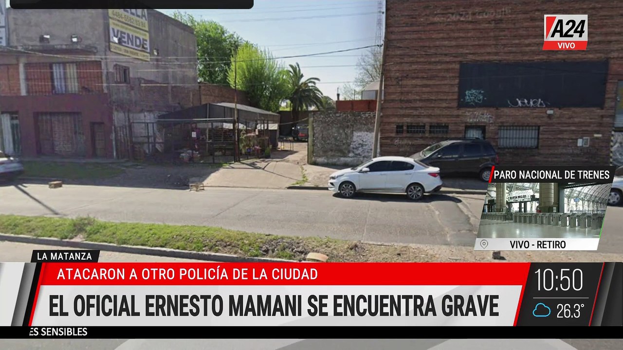 🚨 LA MATANZA: OTRO POLICÍA BALEADO EN UN INTENTO DE ROBO EN SAN JUSTO