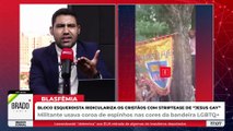 ABSURDO: BLOCO ESQUERDISTA RIDICULARIZA JESUS CRISTO EM PORTO ALEGRE - RS