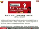Comunicado | Internacional Antifascista capitulo Ecuador reafirma apoyo al presidente Nicolás Maduro