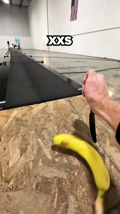 Banana vs Sword on a Conveyor Belt