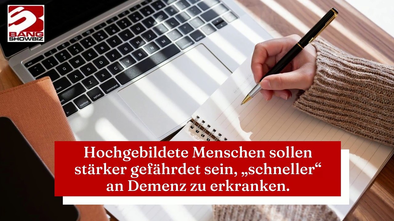 Hochgebildete Menschen sollen stärker gefährdet sein, ,schneller' an Demenz zu erkranken.