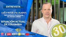 El precandidato presidencial Héctor Olimpo, explica su punto de vista de lo que pasa en Colombia actualmente