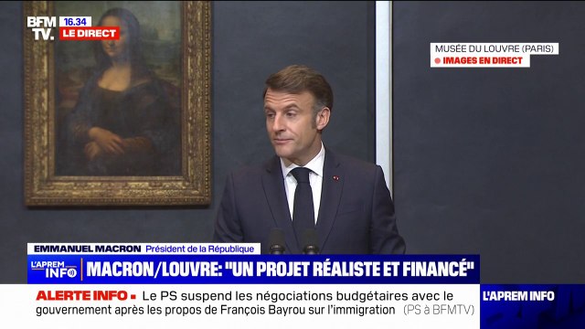Emmanuel Macron: Le Louvre ne vit ainsi qu'en grandissant, qu'en se régénérant