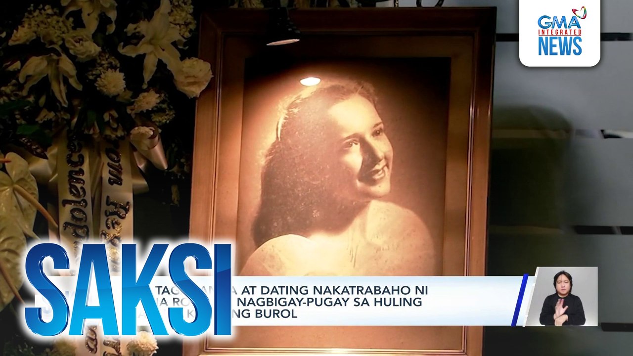 Mga tagahanga at dating nakatrabaho ni Gloria Romero, nagbigay-pugay sa huling araw ng kanyang burol | Saksi