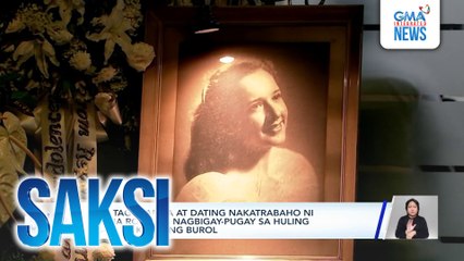 Mga tagahanga at dating nakatrabaho ni Gloria Romero, nagbigay-pugay sa huling araw ng kanyang burol | Saksi