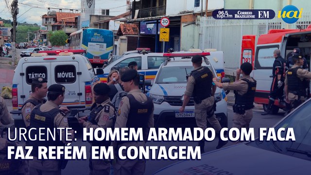 Homem invade ônibus armado com faca e faz reféns em Contagem