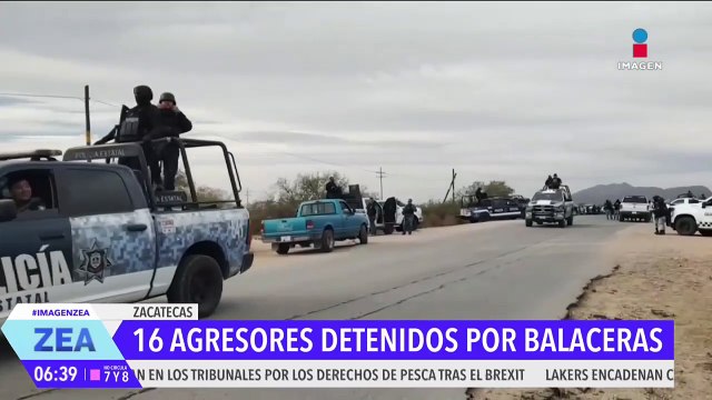Detienen a 16 personas por enfrentamientos armados en Zacatecas