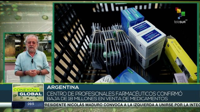 Disminuye venta de medicamentos en Argentina