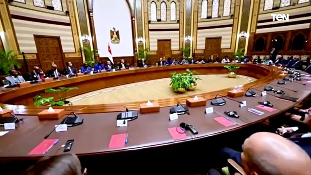 الرئيس عبد الفتاح السيسي يستقبل رؤساء المحاكم الدستورية والعليا الأفارقة