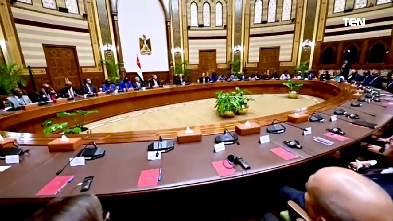 الرئيس عبد الفتاح السيسي يستقبل رؤساء المحاكم الدستورية والعليا الأفارقة