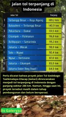 Daftar 10 jalan tol terpanjang di indonesia adakah yang sering kamu lewati