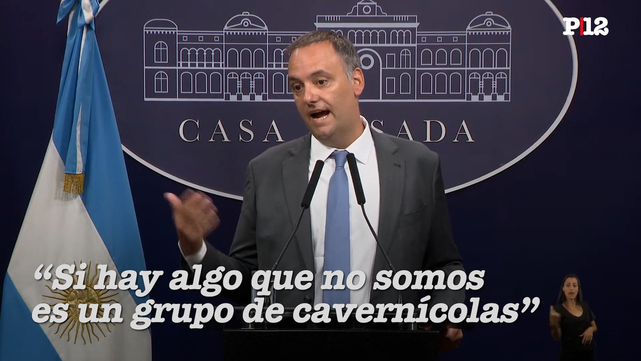 "No somos cavernicolas": Adorni intentó clarificar los dichos de Milei sobre los "zurdos"