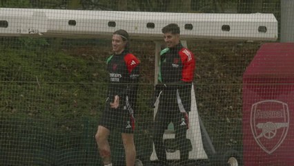 Arteta leads Arsenal training looking to seal automatic qualification with point at Girona