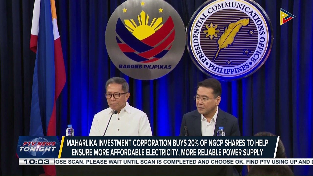 Maharlika Investment Corporation buys 20% of NGCP shares to help ensure more affordable electricity, more reliable power supply