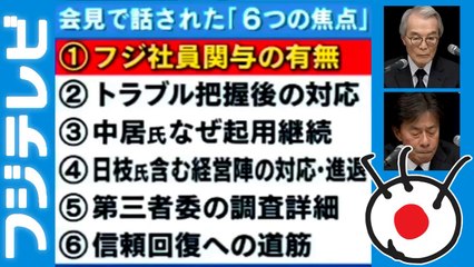 FUJI TV 2回目: 会見で話された「6つの焦点」Fuji TV apologizes in 10-hour news conference