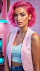 Pink Hair and Vintage Flair