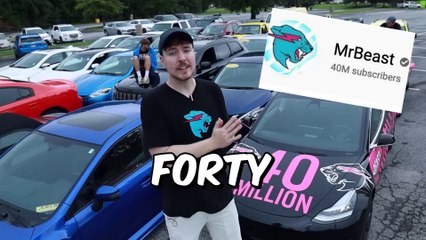 "I Gave My 40,000,000TH Subscriber 40 Cars 😱🚗🔥"