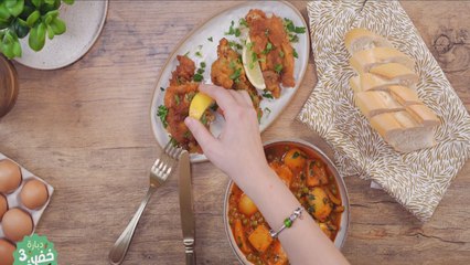 Jelbena de petits pois aux seiches ،Fanoud - Dbara Khef lef 3 Ep 32