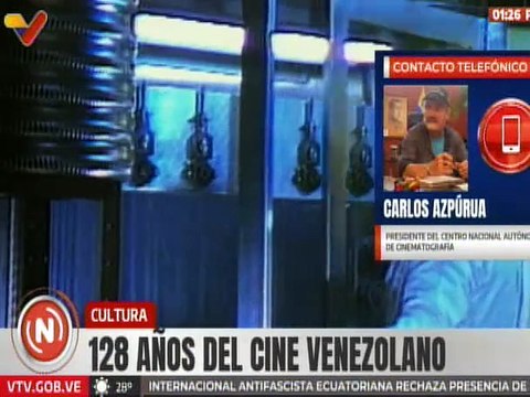 Pdte. CNAC Carlos Azpúrua: El cine nos refleja y expresa nuestra identidad y soberanía cultural