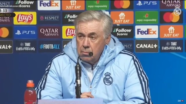 Momentazo de Ancelotti: “Cuando hablas tú Dios se enfada...”