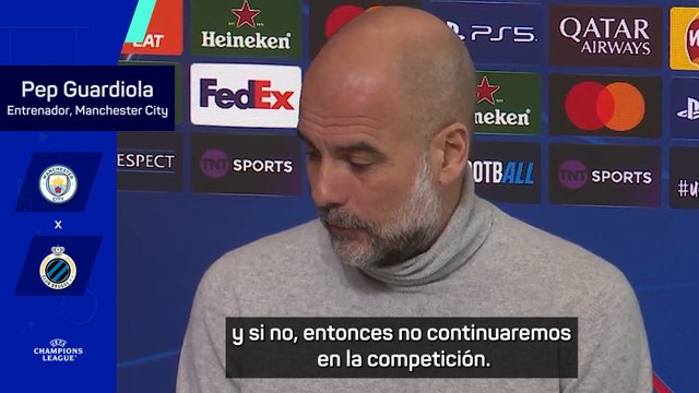 Pep Guardiola valora las opciones del Manchester City para clasificarse en Champions
