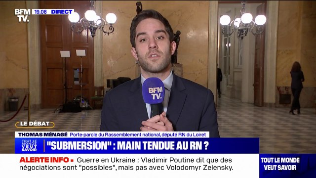 Submersion migratoire: Tant mieux si François Bayrou ouvre les yeux réagit Thomas Ménagé, porte-parole du RN
