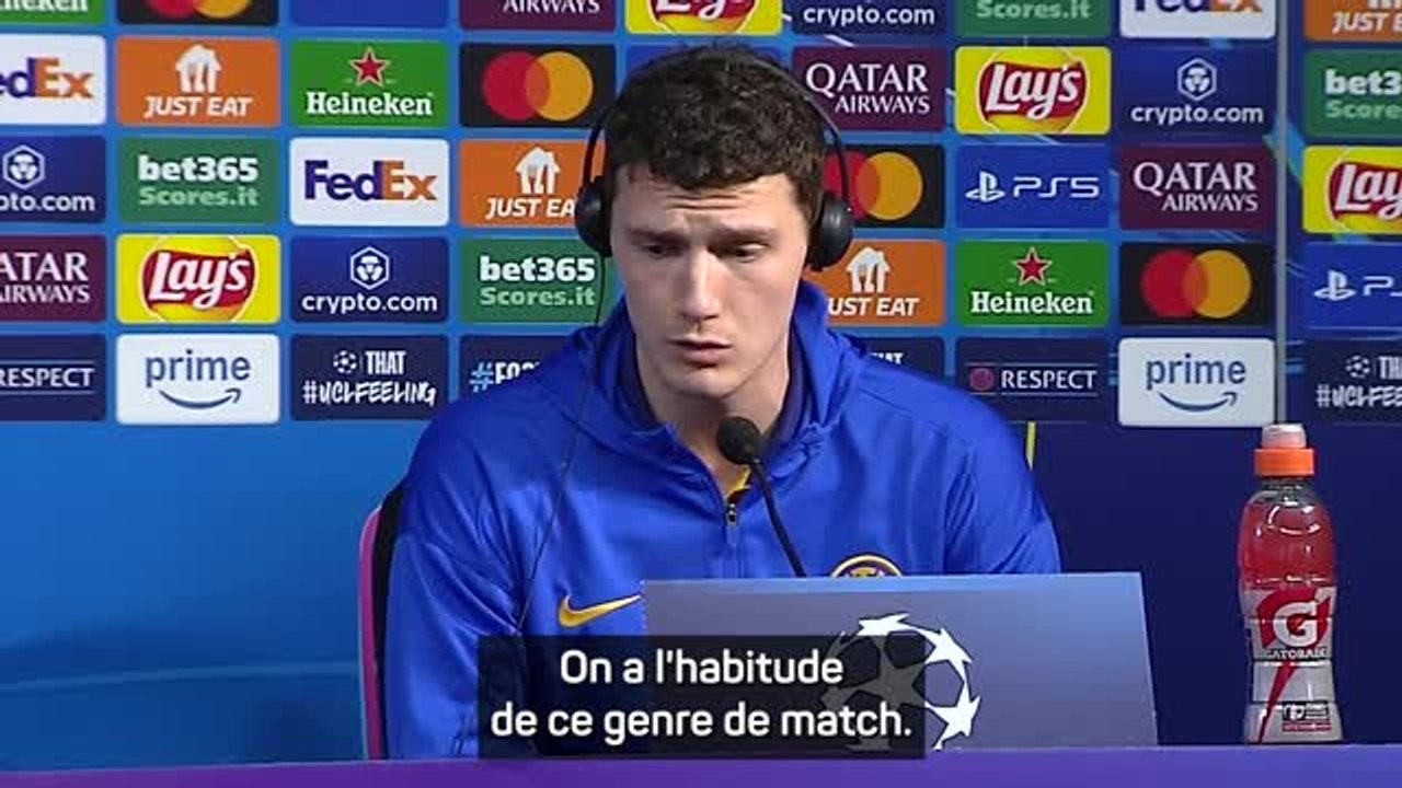 Inter - Pavard : "On n'a pas du tout de pression"