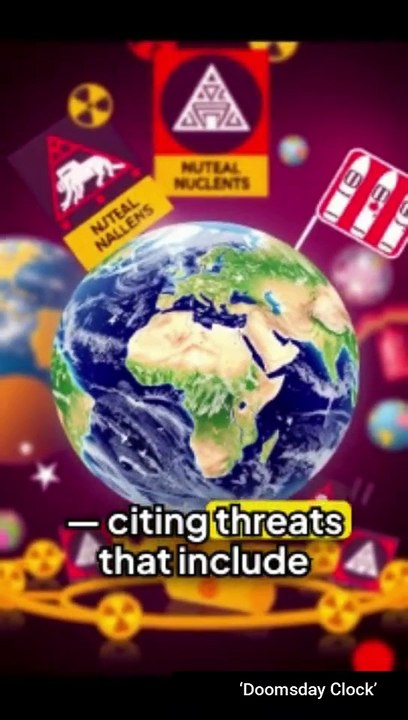 ‘Doomsday Clock’ moves closer to midnight amid threats of climate change, nuclear war, pandemics, AI