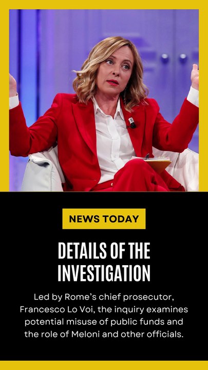 Italy's Prime Minister Giorgia Meloni Under Investigation for Alleged Role in Libyan War Crimes Suspect's Release