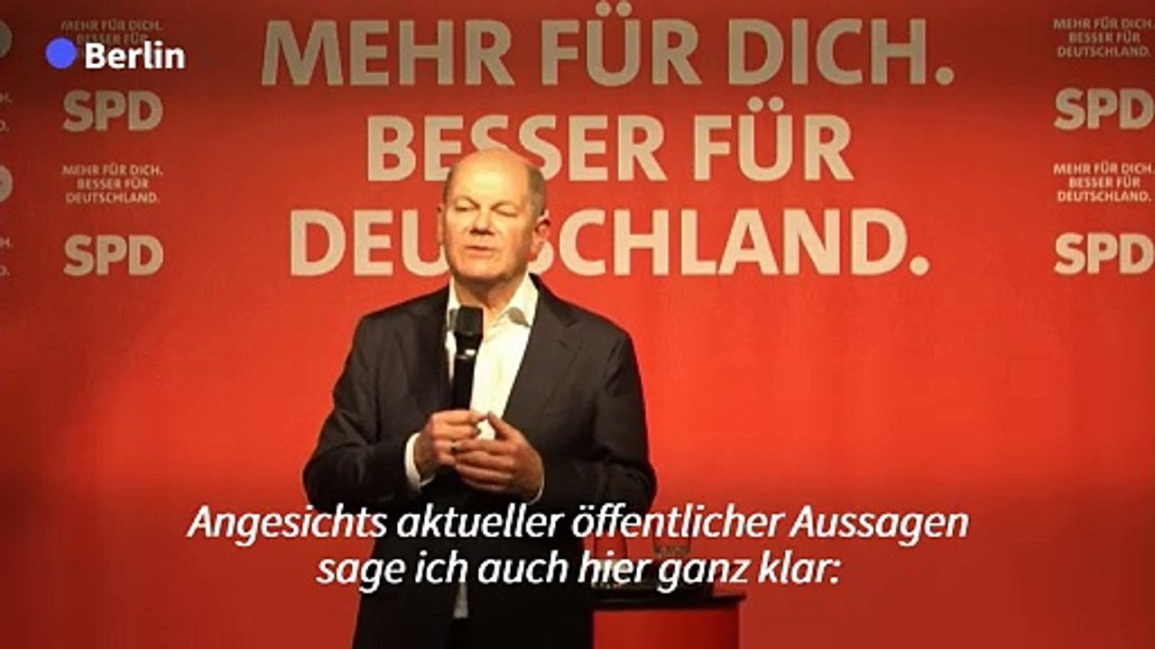 Scholz: Vertreibungen aus Gaza wären „nicht akzeptabel'