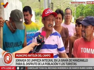 Nueva Esparta | Habitantes del mcpio. Antolín del Campo participan en jornada de limpieza integral