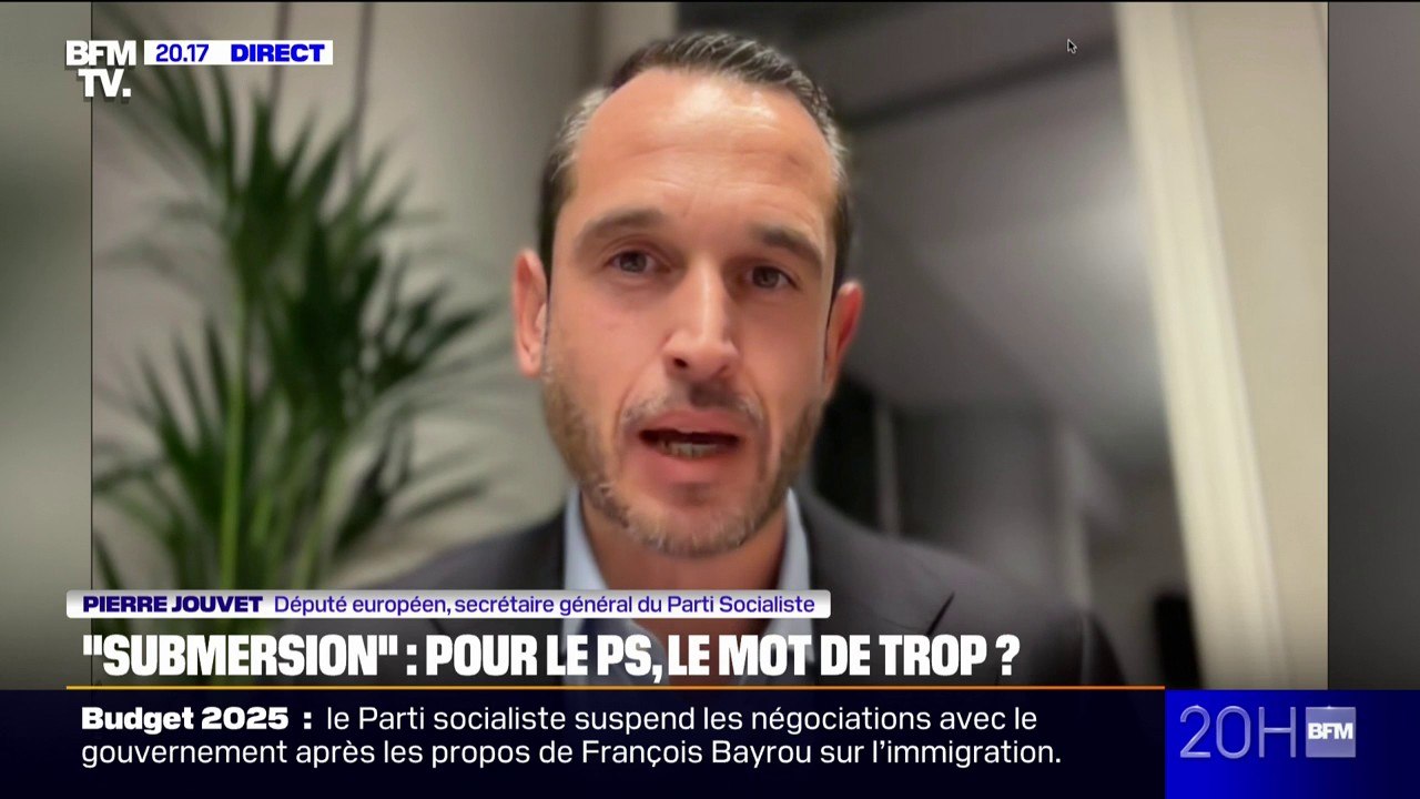 Propos polémiques de François Bayrou sur l'immigration: "On ne combat pas l'extrême droite en utilisant ses mots" réagit Pierre Jouvet, secrétaire général du PS