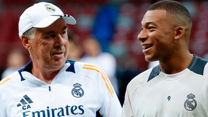 Mbappé está muy bien y motivado, lo disfruta el Madrid, asegura Ancelotti