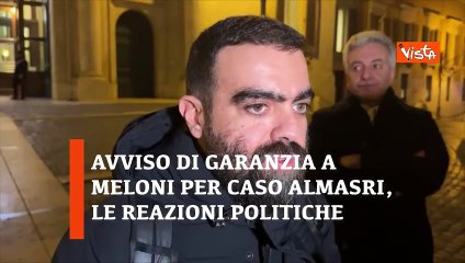 Meloni e l'Avviso di garanzia per caso Almasri, le reazioni politiche