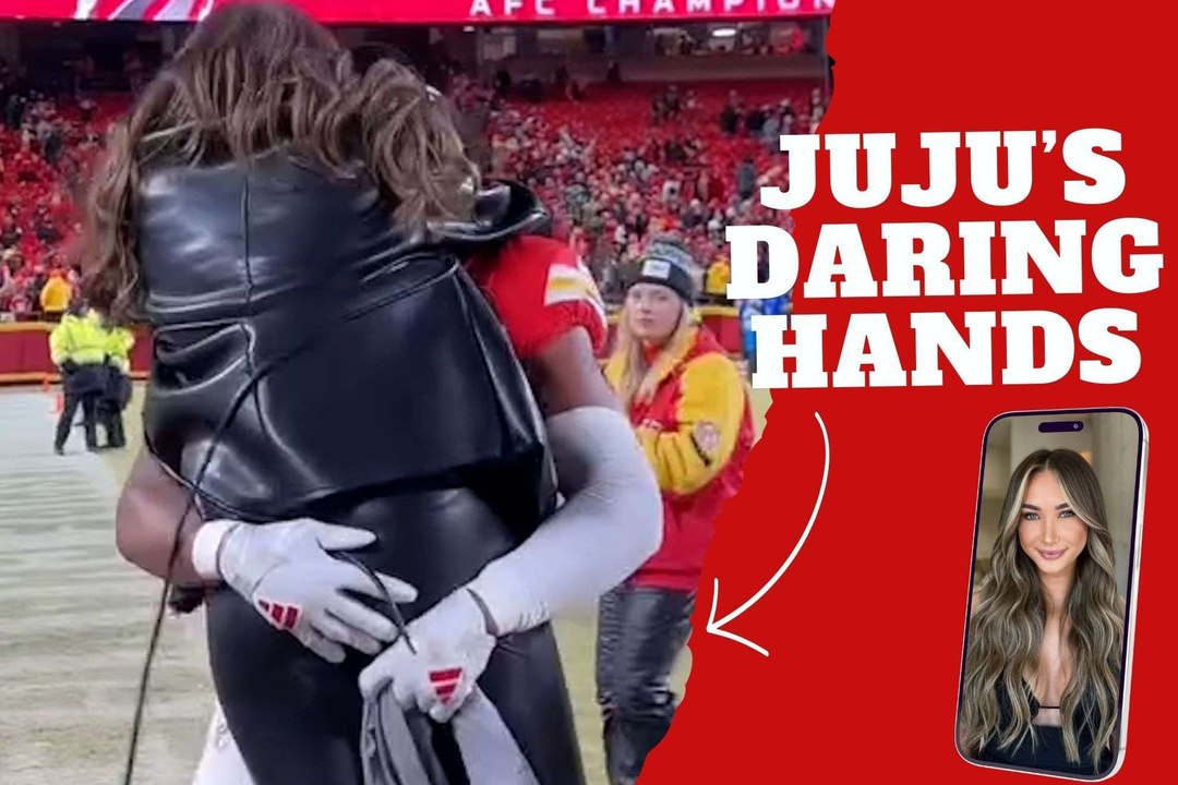 Daring hand! Chiefs' JuJu Smith-Schuster grabs his fiancee's buttocks in  front of a packed Arrowhead Stadium - Vídeo Dailymotion