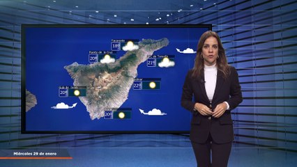 La previsión del tiempo en Canarias para el 29 de enero de 2025, en Atlántico Televisión.